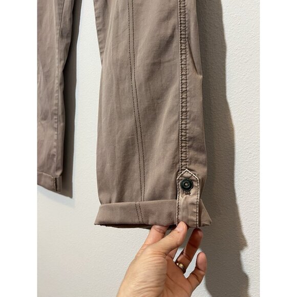 Anthropologie Hei Hei Women’s Pants Size 28 Brown Zipper Stretch Pockets - Picture 9 of 15